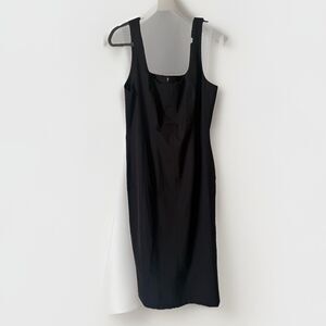 NWT House of Harlow 1960 Revolve Midi Dress Black Sleeveless Square Neck XL